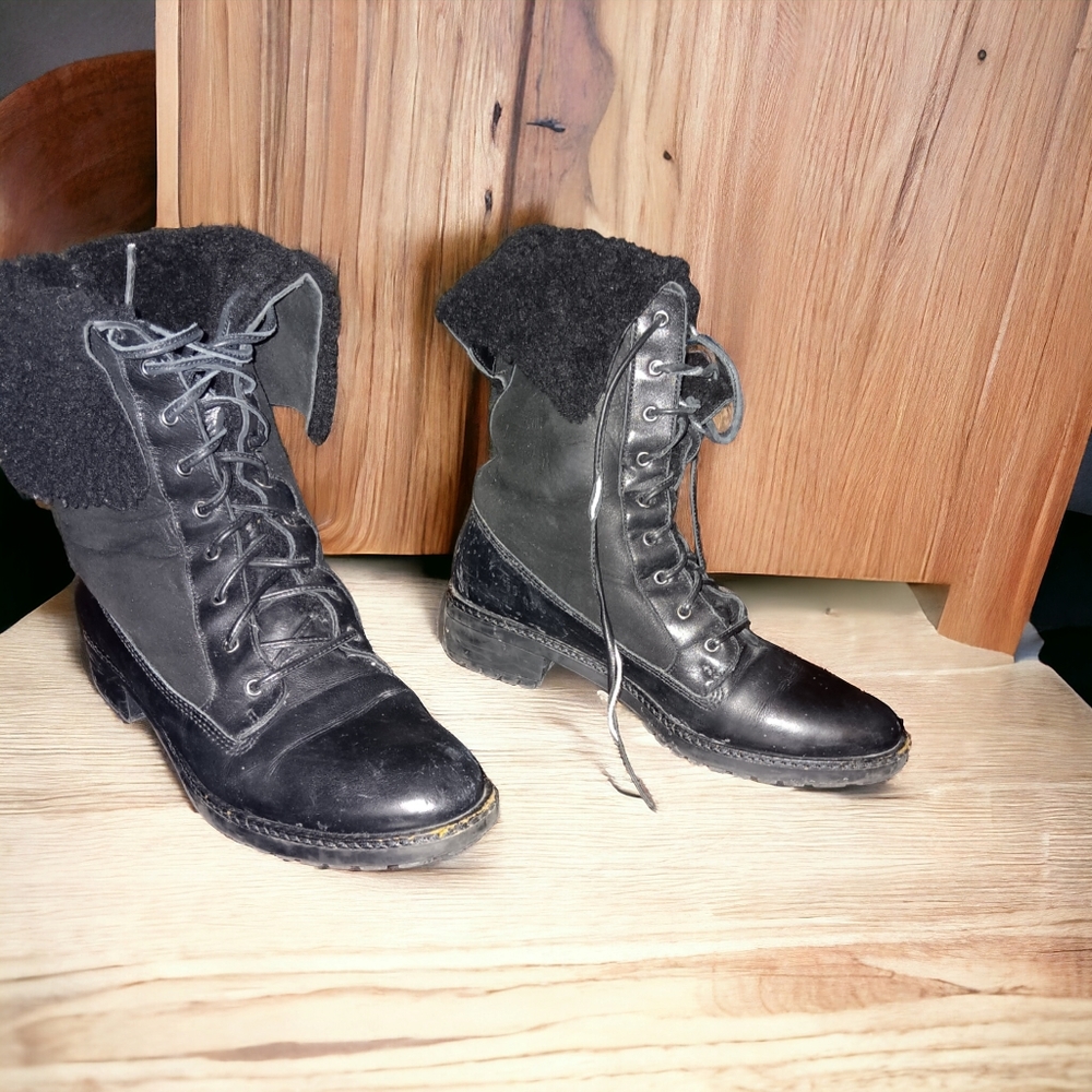 Via spiga black boots size 6